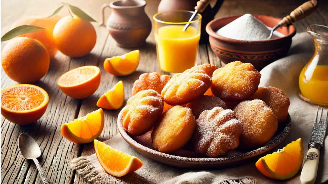 Receita de bolinhos de laranja