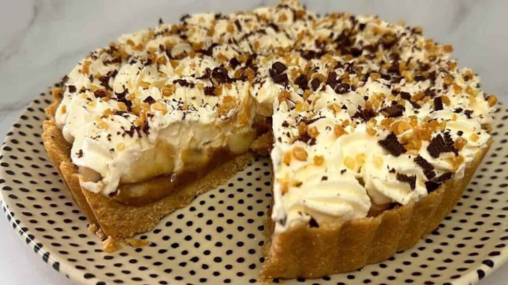 Bolo Banoffee sem forno