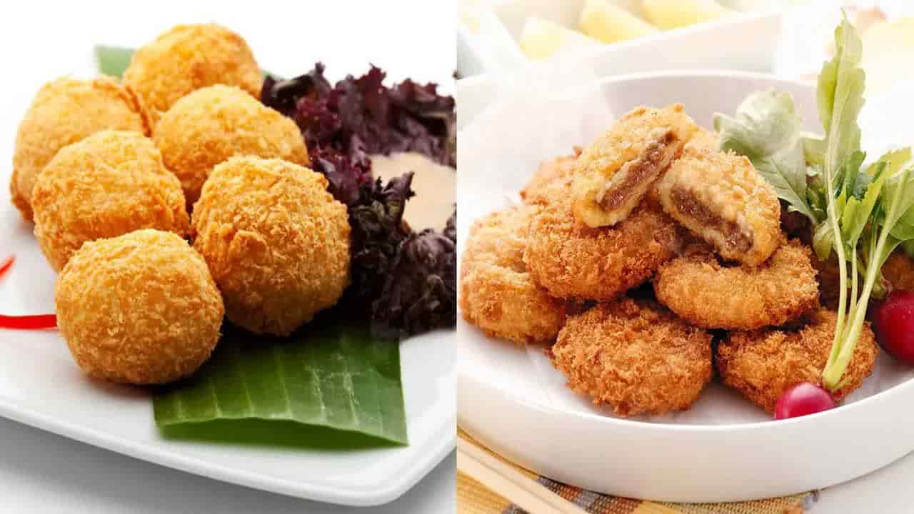 Como preparar croquetes de arroz recheados com carne