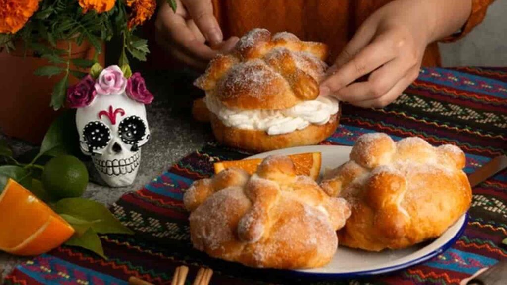 Receita de pão dos mortos recheado 