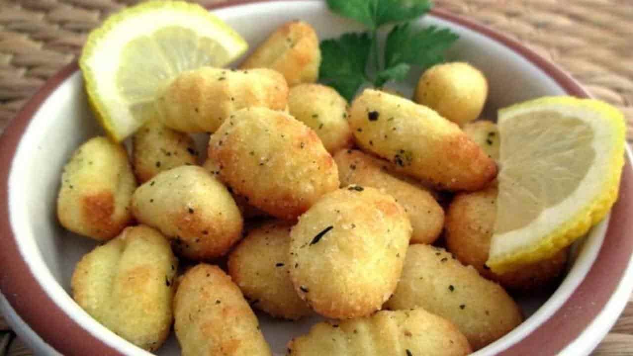 Nhoque de batata crocante na airfryer