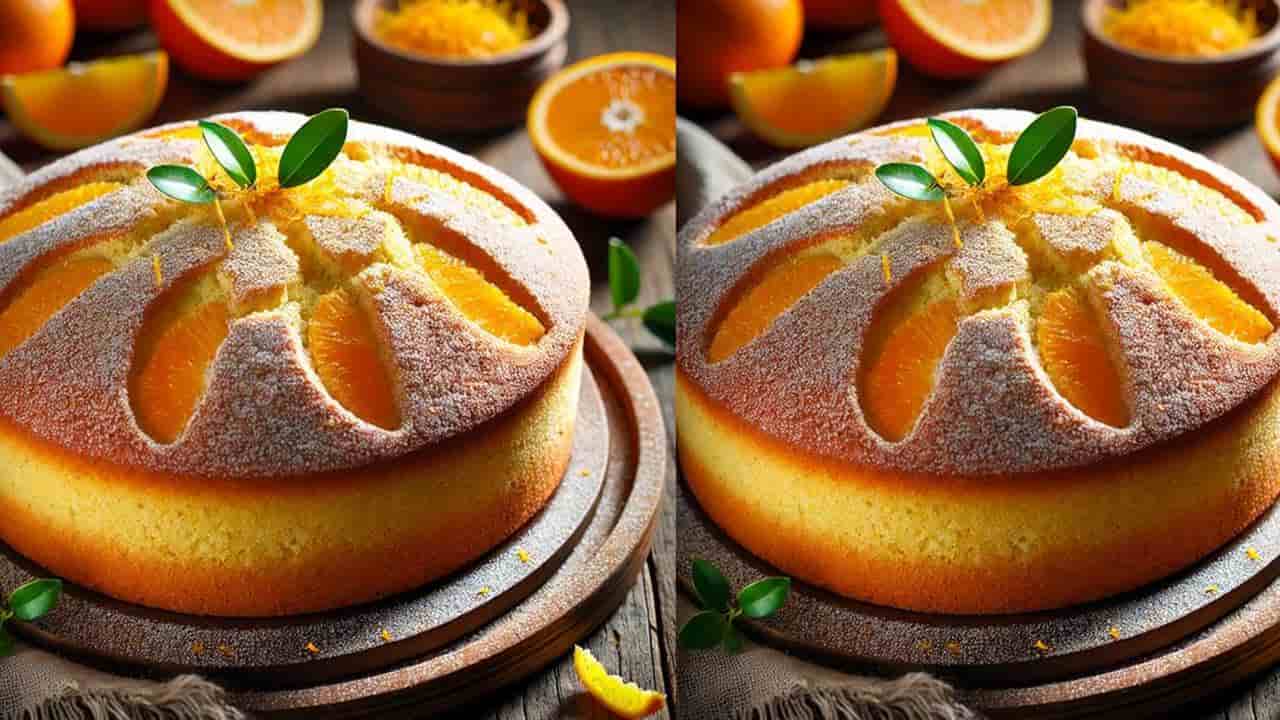 Esse pão de ló de laranja é delicioso