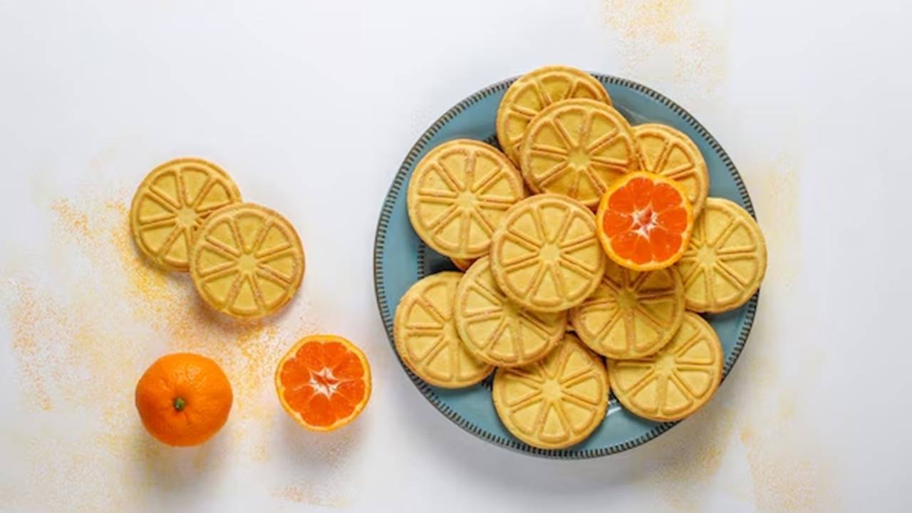 Experimente esses deliciosos biscoitos integrais de laranja