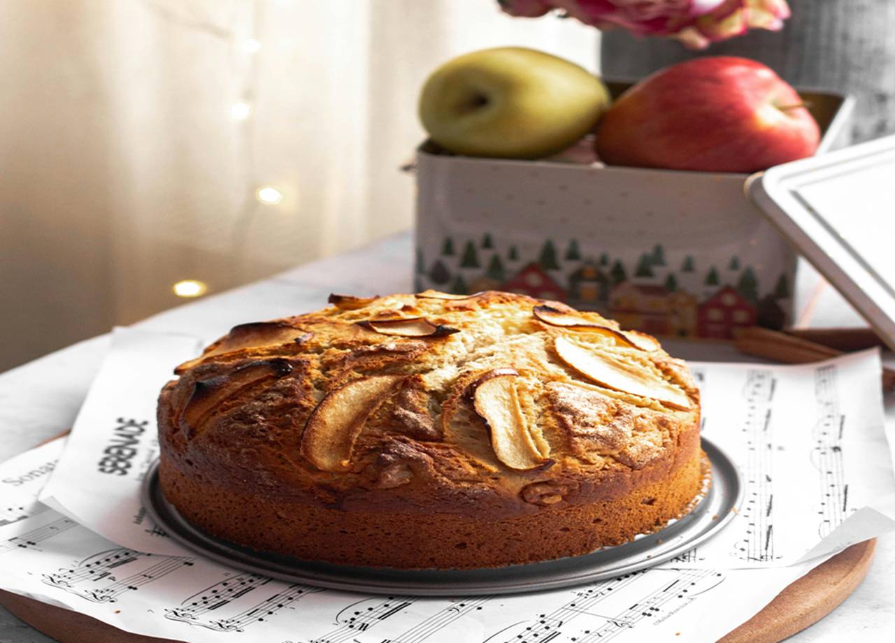 Bolo de maçã: Aroma, sabor e saúde em uma receita